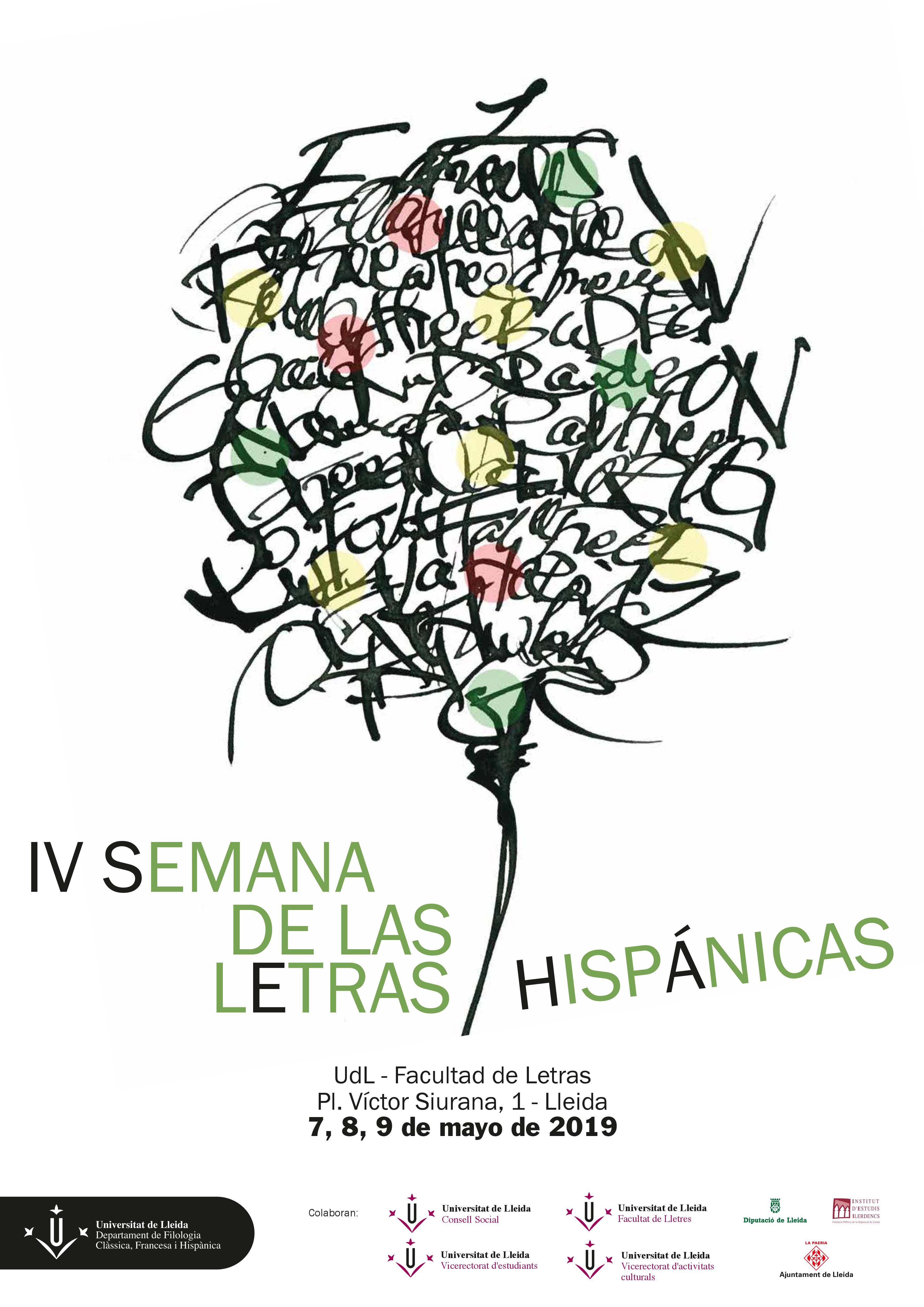 Cartell IV Semana Letras Hispánicas_2019_imatge